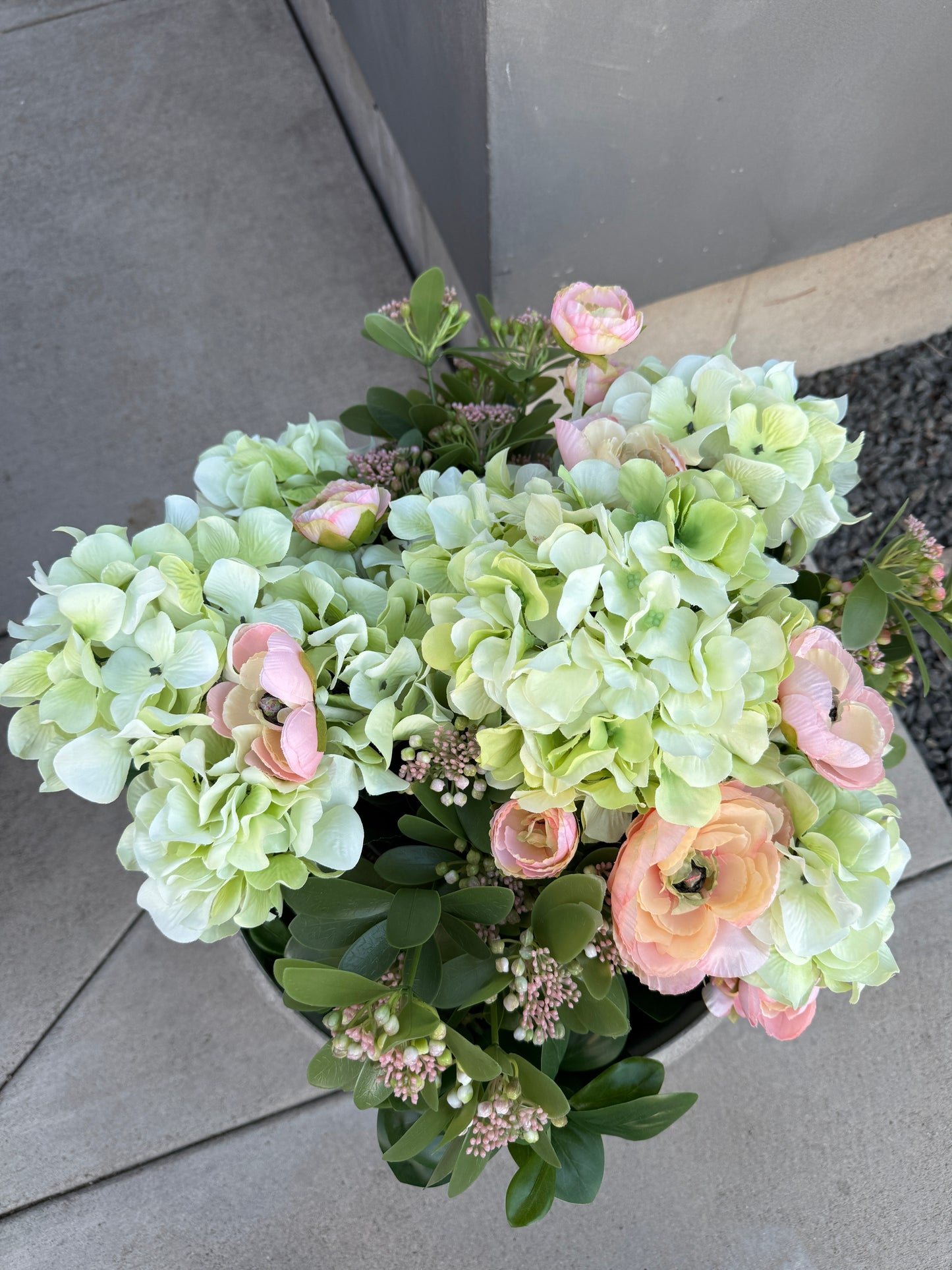 Pink and Green Spring Urn Filler