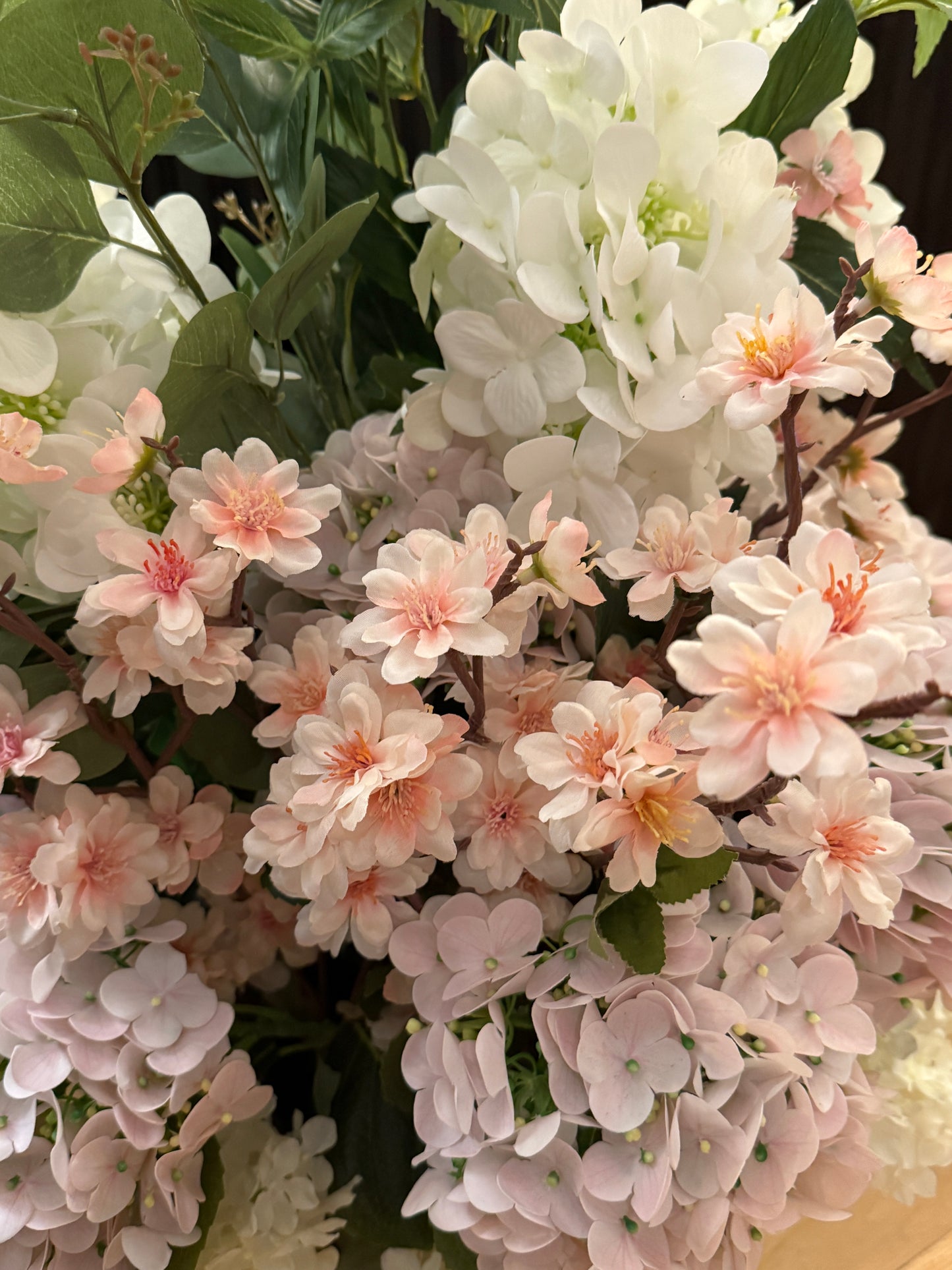 Pink and White Easter Urn Filler